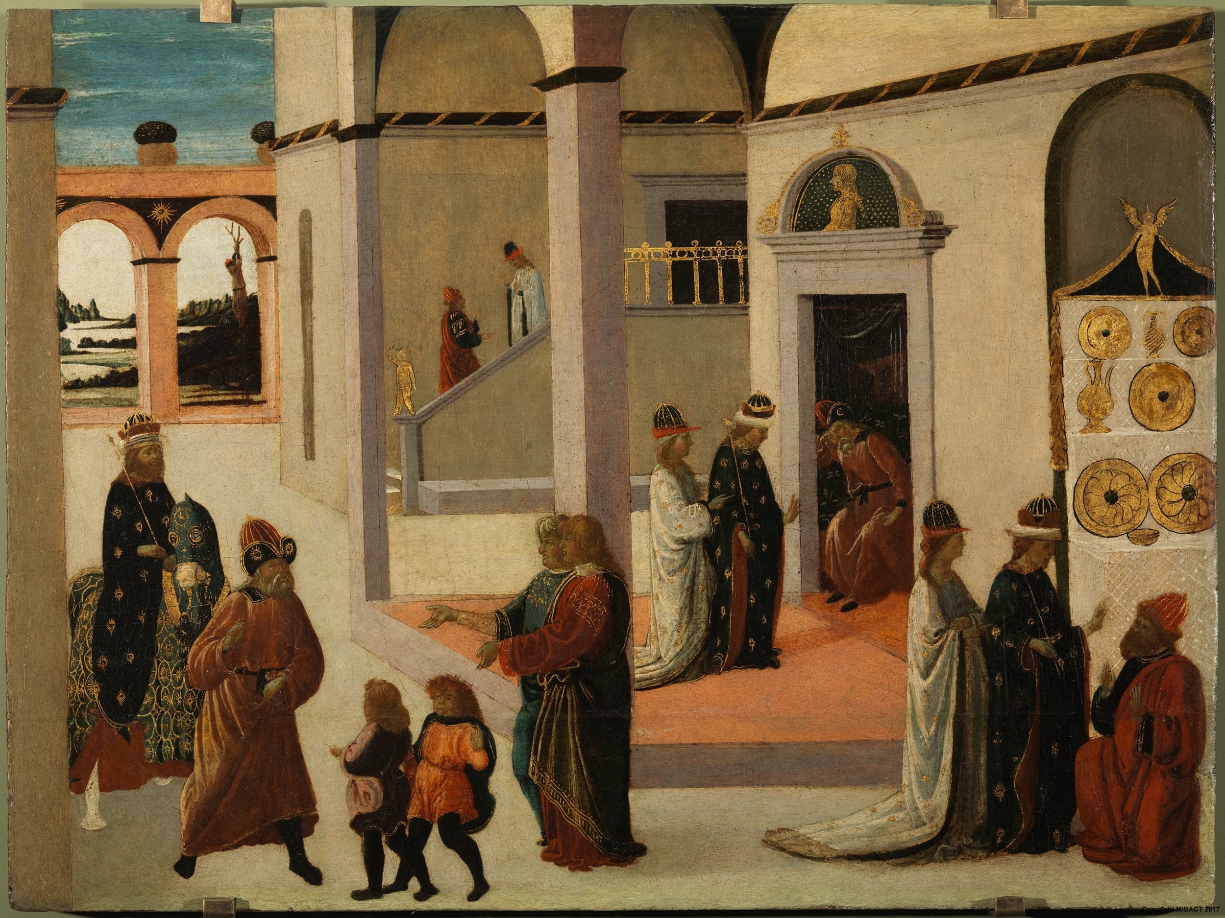 1545140165137318 Jacopo del Sellaio il trionfo di Mardocheo Inv. 1890 n. 493