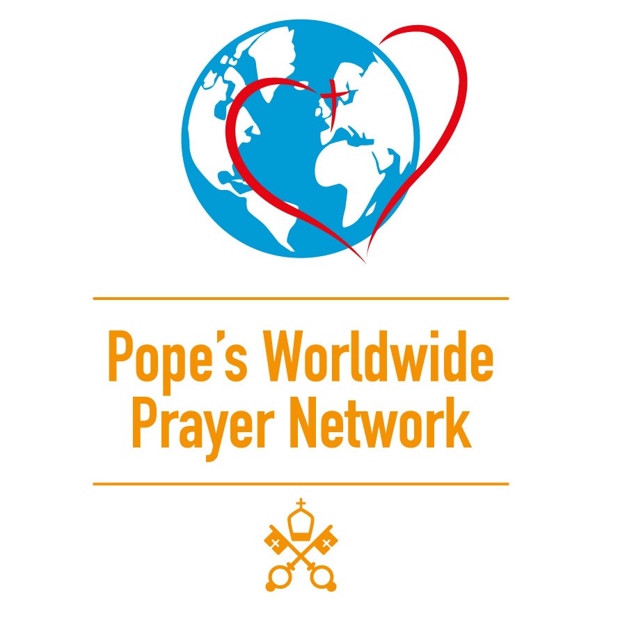 Logo Popes Worldwide Prayer Network Pontifical Work EN Vertical